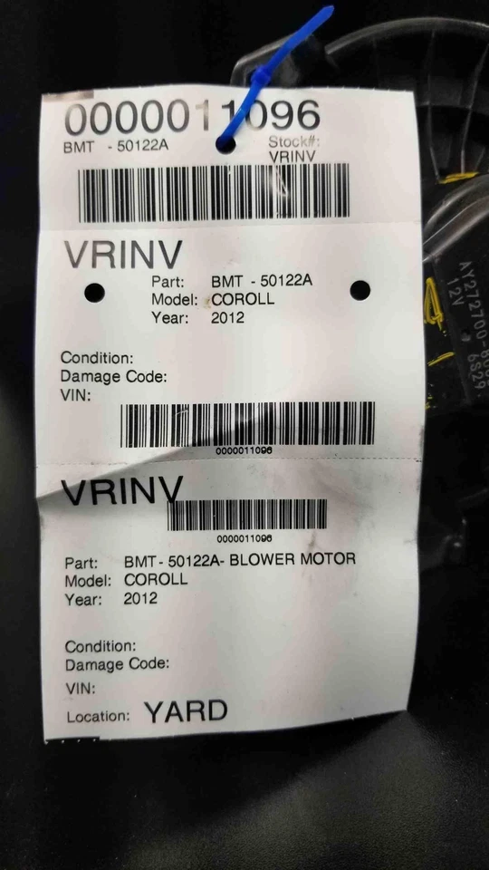 ✅ 2012 TOYOTA COROLLA ДВИГАТЕЛЬ ВЕНТИЛЯТОРА OEM - Изображение 4 из 4