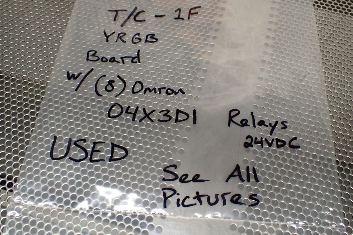 T/C-1F YRGB Board With (8) Omron G2U-112P-US Relays 24VDC T/C-1F YRGB Board With (8) Omron G2U-112P-US Relays 24VDC