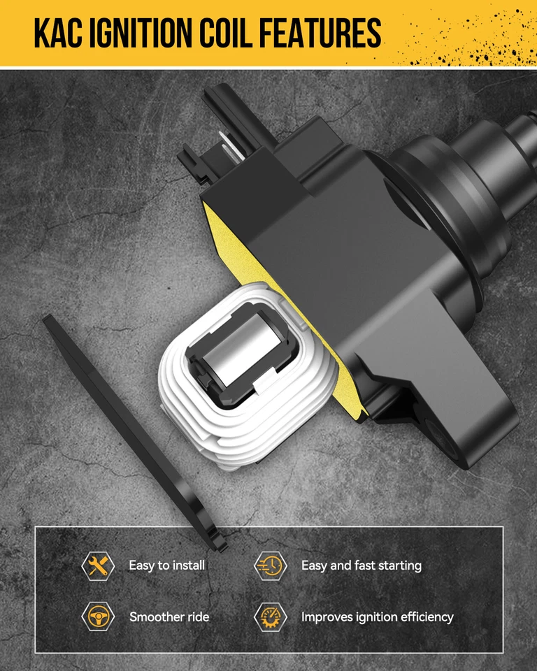 4Pcs Ignition Coils For 2001-2007 Toyota Highlander 2002-2011 Toyota Camry - Image 3 of 4