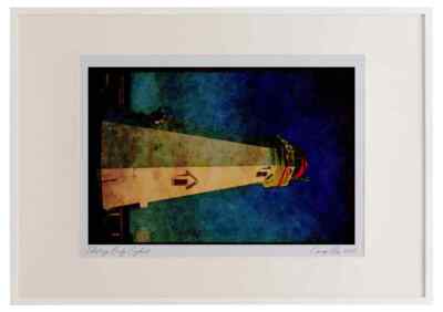 387015 Leuchtturm, East Point, Prince Edward Island Aquarell Bilderrahmen