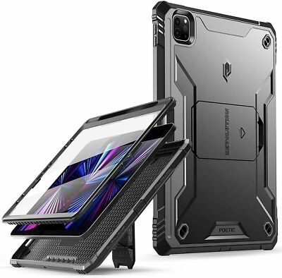 For Apple iPad Pro 11 (2022/2021) Tablet Case Dual Layer Heavy Duty Cover Black