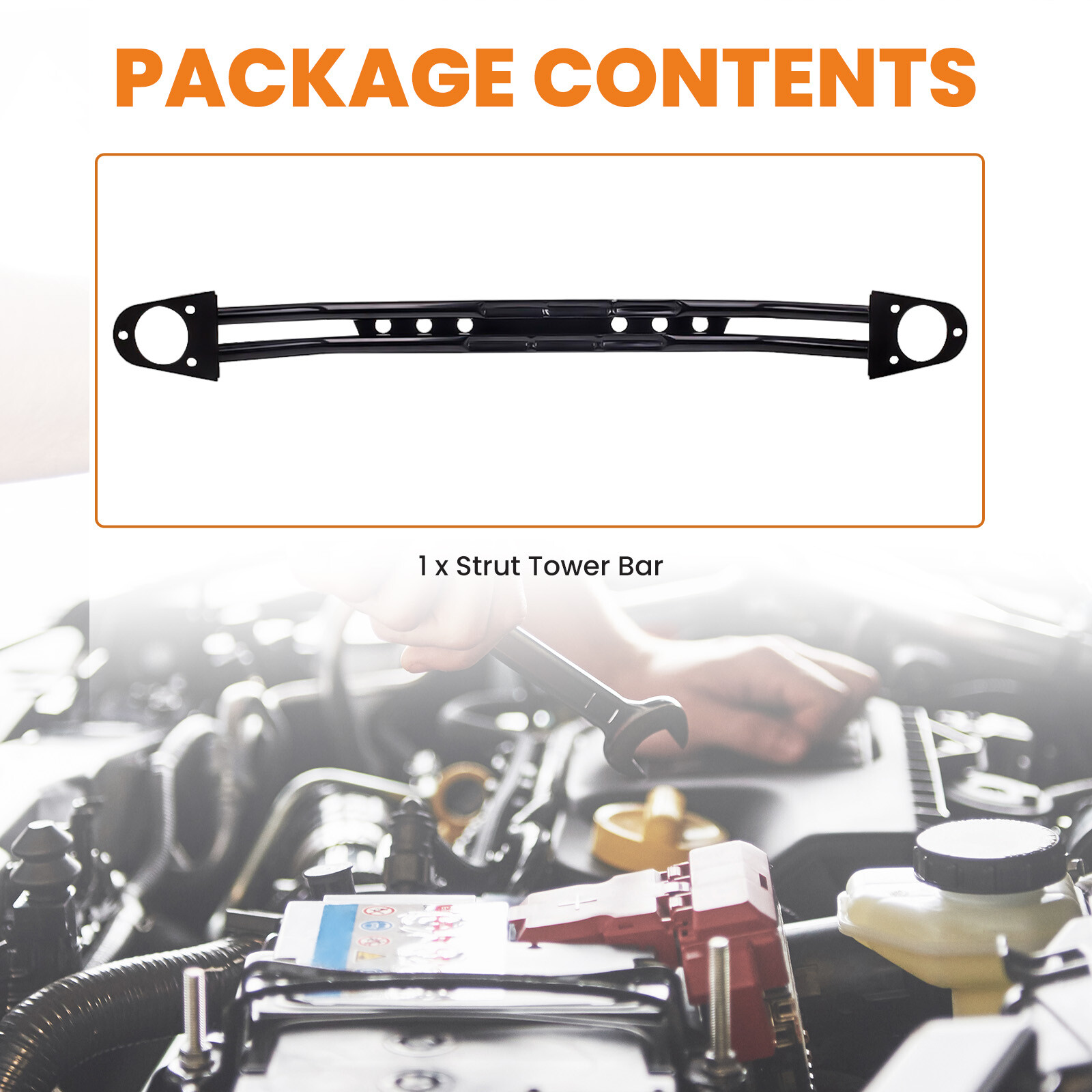 Front Upper Strut Tower Dual Bar Rod Brace for Chrysler 300C 20052023