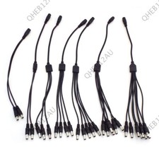 1 Female to 2 3 4 5 6 8 way Male DC connector Power Supply Splitter cord 19H