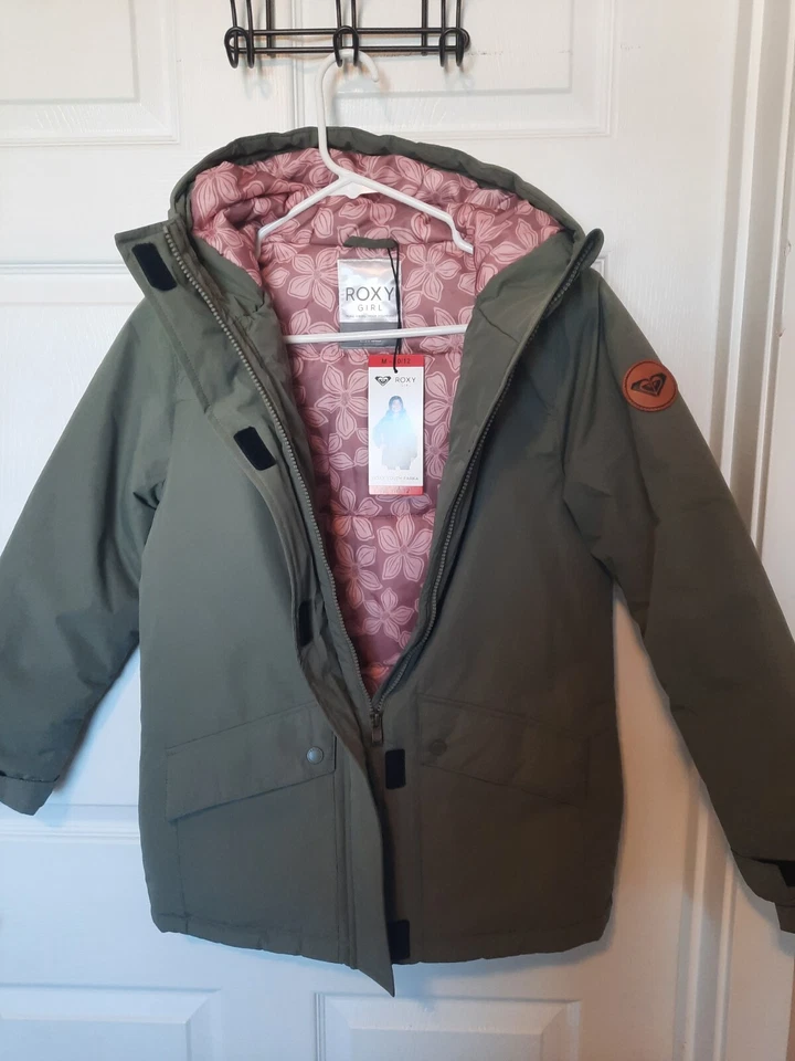 Chaqueta parka mediana Roxy para niñas jóvenes  Foto 2 de 4