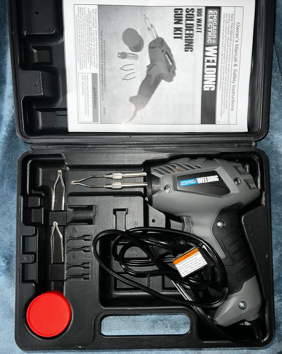 CHICAGO ELECTRIC WELDING 64056 100 WATT SOLDERING GUN KIT eBay