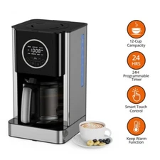 Coffee Machine 12 Cup 1.8L Programmable Drip Coffee Brewer Machine Coffee Maker