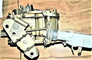 1967-69 Camaro 396 T.H. 400 Q-jet Kick Down Switch brac. carb/paddle GM Orig.