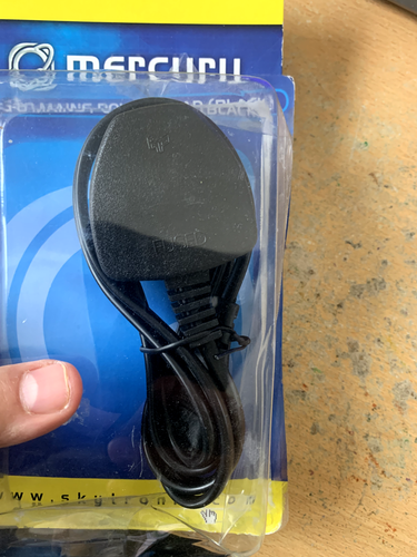 Mercury Mains Power Lead UK Plug - Fig 8 Black 1.5m - Fast UK ship - Picture 2 of 4