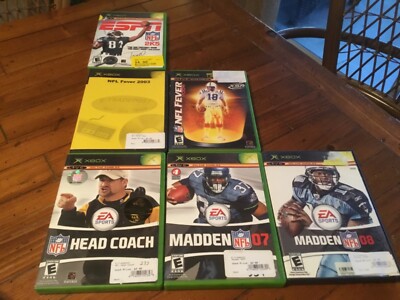 Lot Of Original Xbox NFL Football Games Microsoft