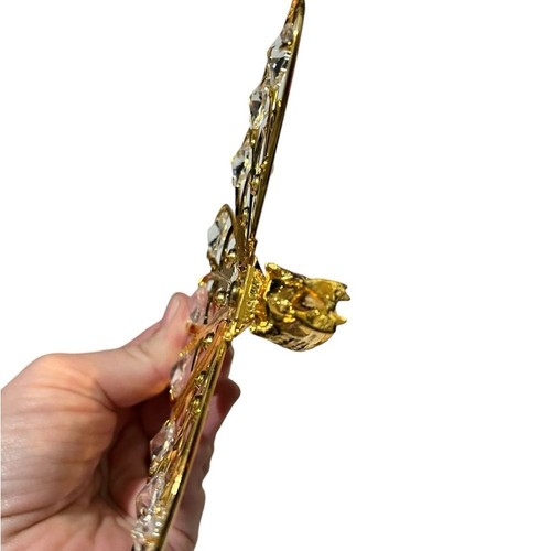 Swarovski Figur vergoldet Kristall Pfau Ornament von Crystal Temptations - Bild 2 von 10