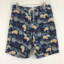St Johns Bay / Tropical Island Mesh Lined Swim Trunks Board Shorts / Mens Size M