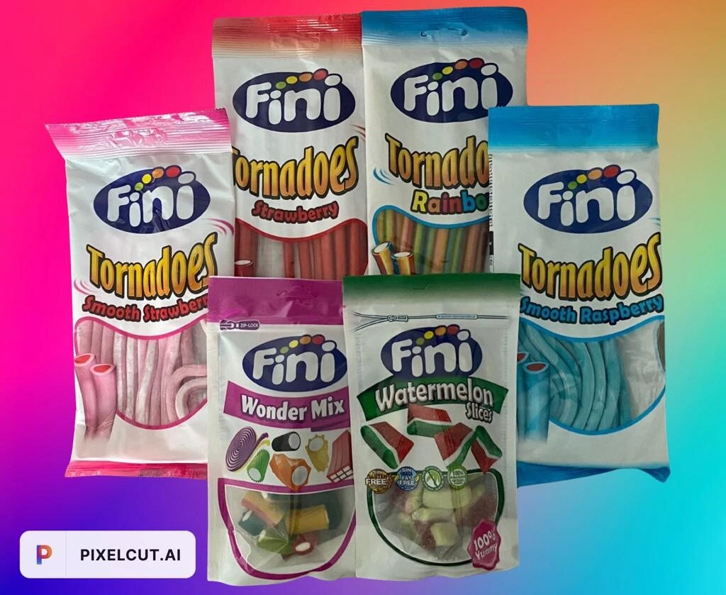 Fini Sweets Bundle Wonder Mix Watermelon Slices Rainbow Pencils