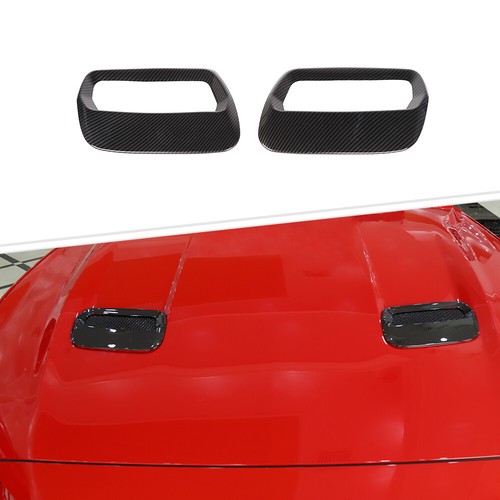 ⭕Exterior Paanel Decor Cover Full Trim Kit For Ford Mustang 2018-25 Carbon fiber - Picture 8 of 19