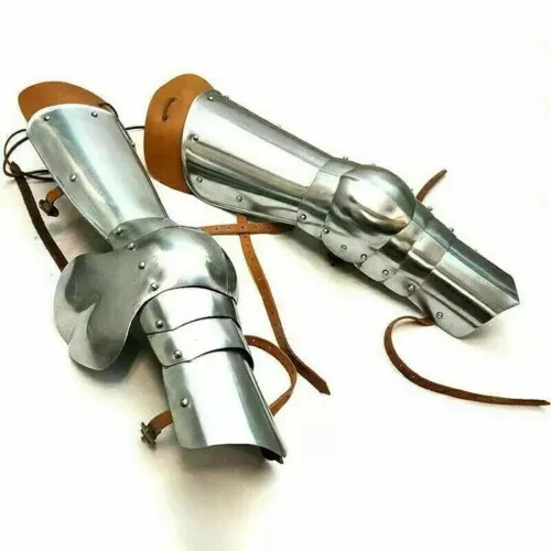 Complet Jambe Armor Ensemble Médiévale Knight Crusader Spartiate Acier Armer - Bild 2 von 5