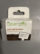 Clever Pots 30cm Pot Wall Brackets x 10 Wilko Garden Pot Gardening Brackets
