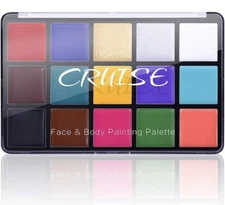 UCANBE Face Body Paint Oil, Professional 15 Colors FX Makeup Palette- Non Toxic