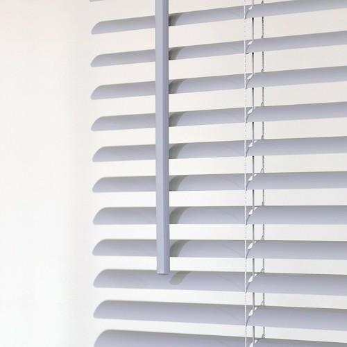 New Mainstays 1-in Cordless Gray Vinyl Light Filtering Blinds 23" x 64" - Picture 5 of 5