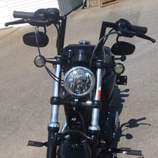 8in Rise Smooth Z Bar 1in Handlebar For Harley Softail Sportster XL1200 883 US