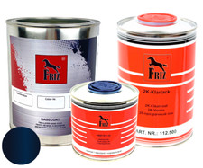 FRIZ 2,5L Set Basislack Spritzfertig für Opel 282/Z282 + Klarlack und Härter F25