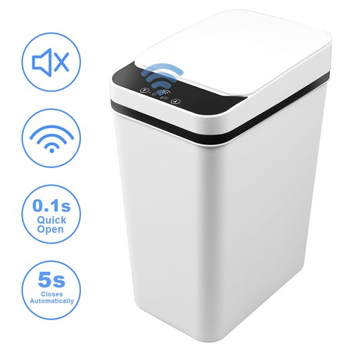 12 Liter Automatik Mülleimer mit Smart Sensor Küche Abfall l Edelstahl Mülleimer - Bild 3 von 19