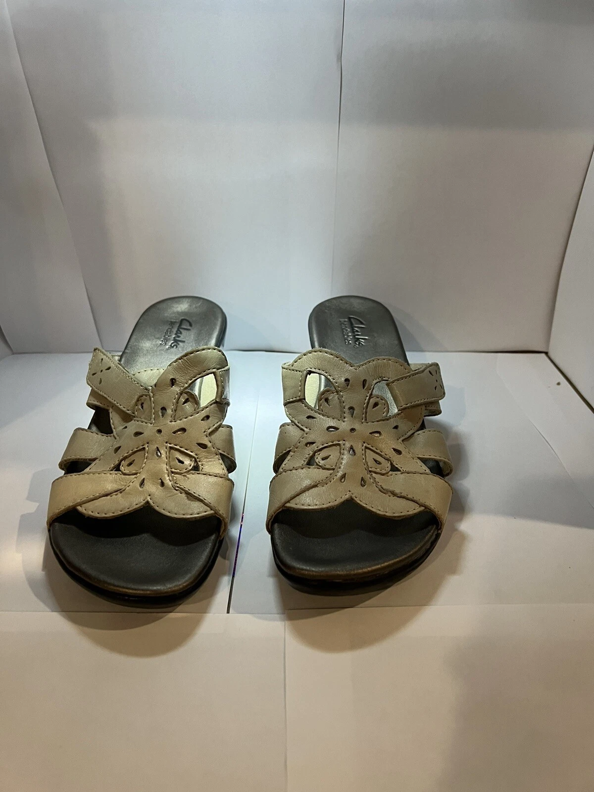 CLARKS BENDABLES SANDALI DONNA PELLE MARRONE MISURA 8 5 M ottimi