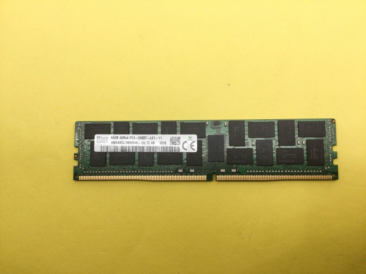 食事担当 Skhynix 64GB DDR4 PC4-2400 RDIMM HYNIX 64GB (1X64GB) 4DRX4 PC4-2400T DDR4 Server Memory
