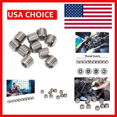 10pcs Self Tapping Thread Inserts - M5x0.8mm Female, M8x1mm Male