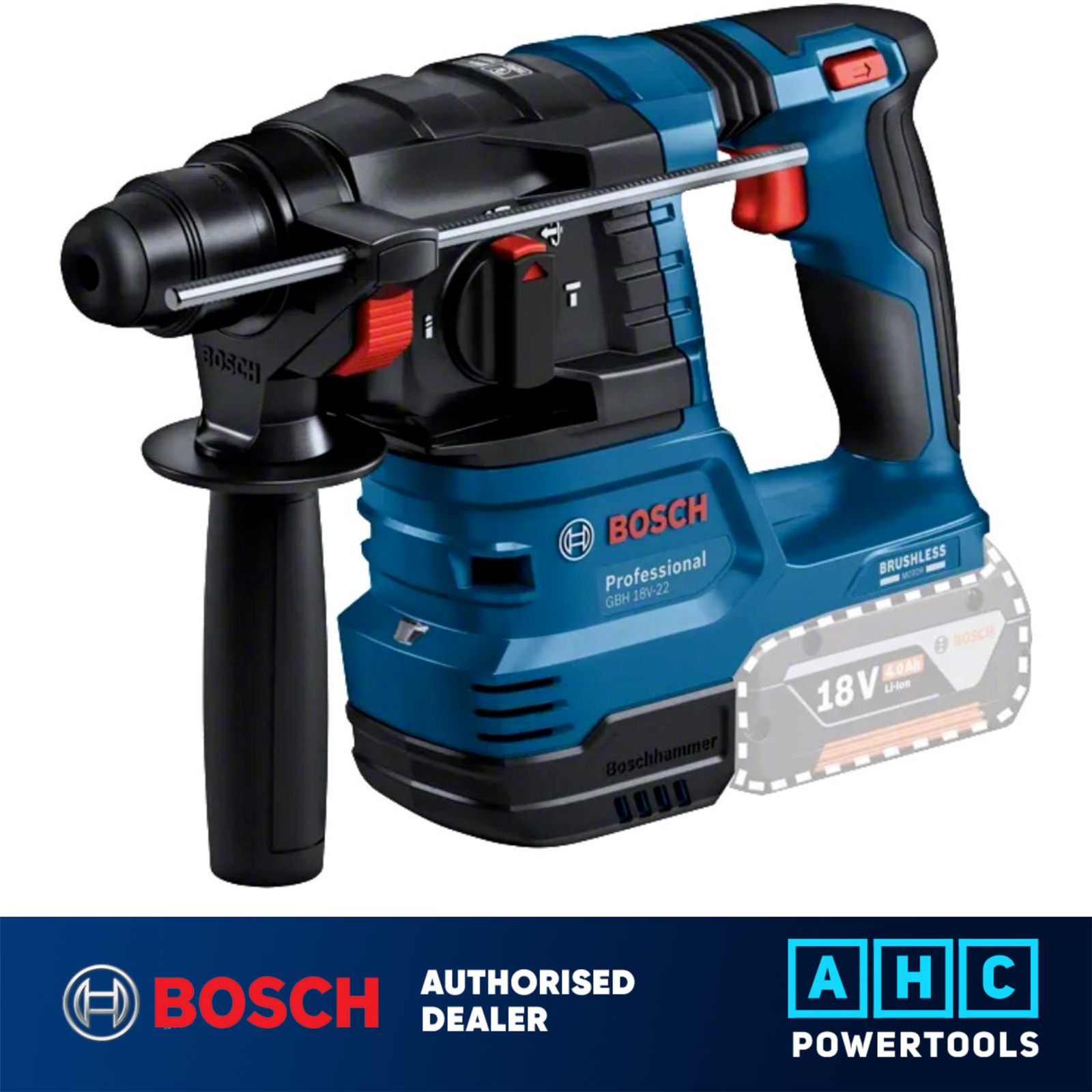 Bosch GBH 18V-22 SDS-Plus Hammer Drill (Body Only) - 0611924000