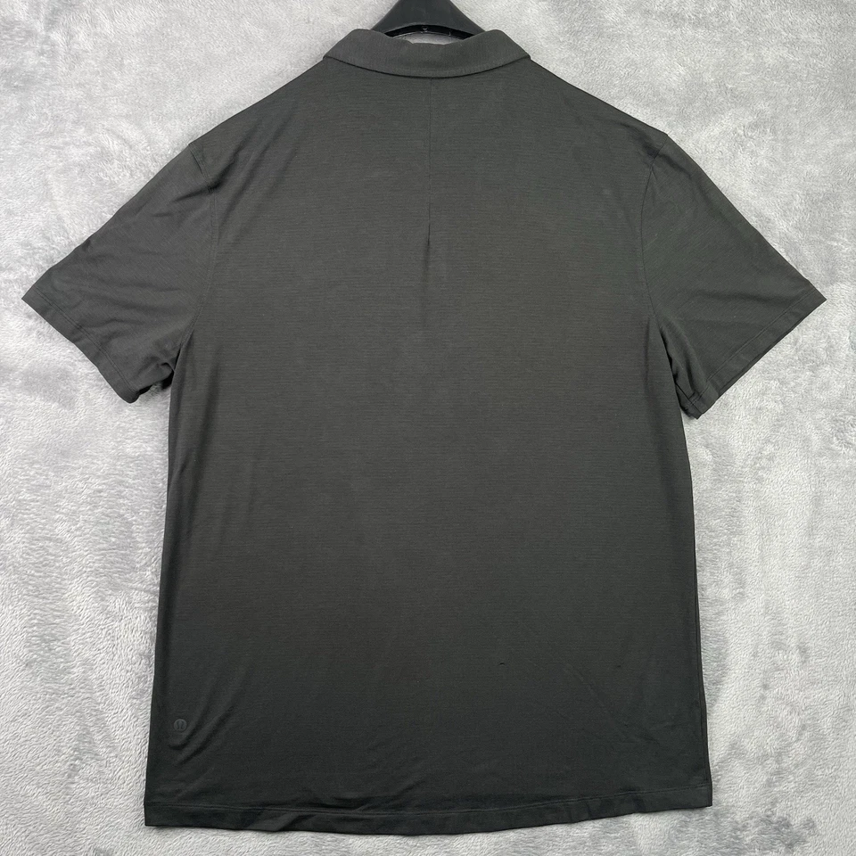 Minnesota Twins Shirt Mens Large LULULEMON Black MLB Perform Tech Polo Stretch - Image 2 of 4