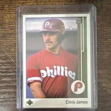 Upper Deck 1989 Chris James #513 Philadelphia Phillies MLB Baseball Card