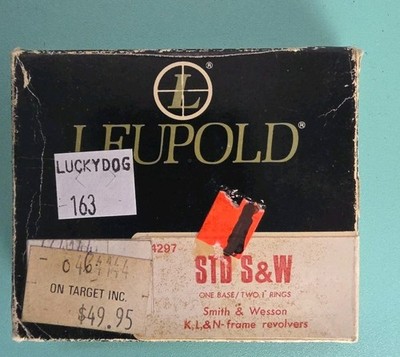 New Leupold Handgun Mount Base and 1'' Rings