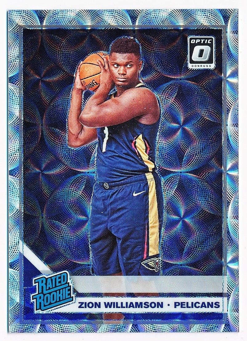 2019-20 Donruss Optic Zion Williamson Premium Box Set Rc #158 (227/249)