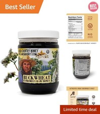 Amish Country Unfiltered Buckwheat Honey - Rich Flavor, 454g Natural Sweetener