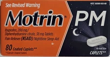 Motrin Pain Reliever Sleep-Aid, 80ct, 1 Pack Exp 2/26 Deep Discount