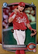 2025 Bowman #BCP-18 Ichiro Cano Hernandez Chrome Prospects Gold Refractor #/50