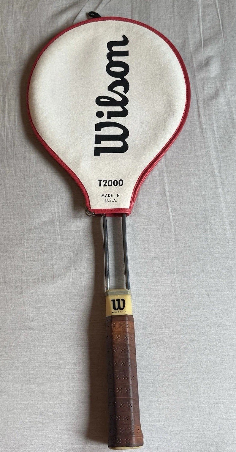 Wilson T2000 Racket Four 1960s Vintage Wilson T2000 Steel Tennis Rackets W/ Cover Made In ...