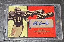 Marketplace image: 2025 Topps Signature Class Mike Singletary Supreme Signers Superfractor Auto 1/1