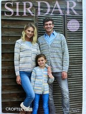 Sirdar Crofter DK Family Cardigan Knitting Pattern 7835 24-46" (23)