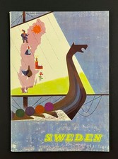 1959 Sweden History Culture International Tourist Recreation Vintage Travel Book