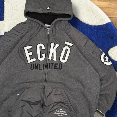 Y2K Ecko Untld. Grunge Spell Out Zip Up Jesse Pinkman Hoodie 2XL