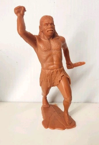 Vintage 6” Louis Marx & Co Caveman Prehistoric Playset 1960's