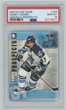 Sidney Crosby 2004-05 In The Game Heroes and Prospects PSA 10 #104 Rimouski