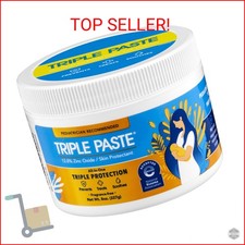 Triple Paste Diaper Rash Cream for Baby - 8 Oz Tub   Zinc Oxide Ointment Treats,