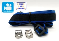 Blue / Black 24mm🎦👀✨MINT✨ Mamiya genuine Strap w/Lugs for RB67 RZ67 645 M645