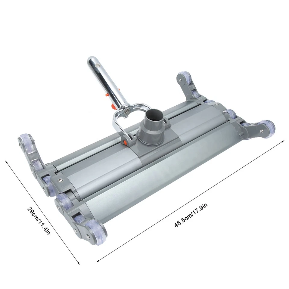 18in Aluminum Alloy Vacuum Suction Head Cleaner Swimming Pool Spa Cleaning Tool - Image 3 of 4