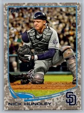 2013 Topps #556 Nick Hundley Camo #/99