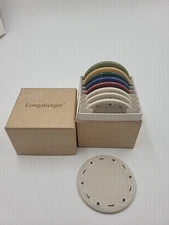 LONGABERGER pottery color selector 88156 SAMPLE SET • set of 9 DISTRIBUTOR TOOL