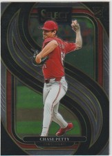 2025 SELECT CHASE PETTY P RED ROOKIE #184 PREMIER LEVEL SILVER PRIZM SP