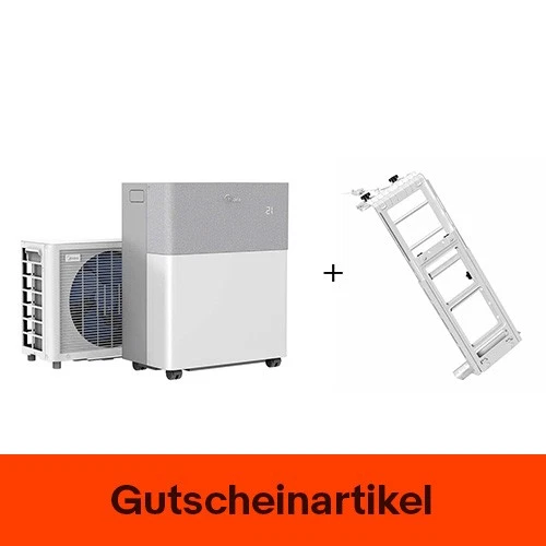 Midea Mobile Klimaanlage PortaSplit + Universalhalterung Bundle 3,5 kW A++/A+