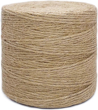 500FT Jute Twine Rope 3Mm Natural Thick Garden Twine String Heavy Duty for Garde